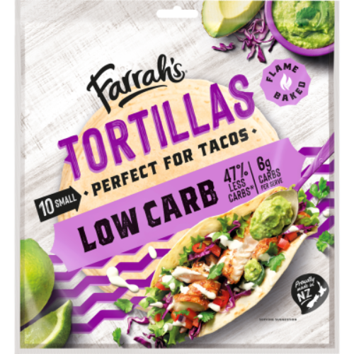 Farrah's Low Carb Flame Baked Tortillas 10pk