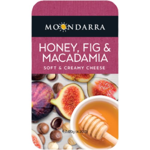 Moondarra Honey Fig & Macadamia Triple Cream Cheese 120g