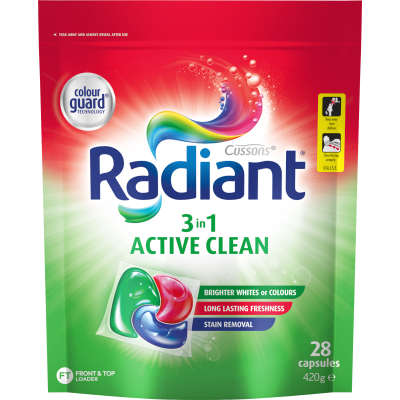 Radiant 3 In 1 Colour Care Laundry Detergent Capsules 28pk 420g