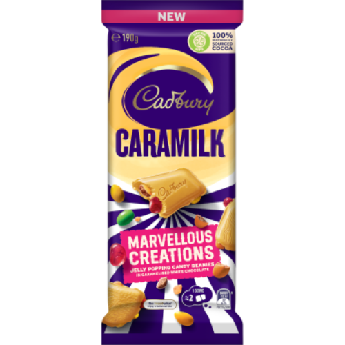 Cadbury Marvellous Creations Caramilk Chocolate Block 190g