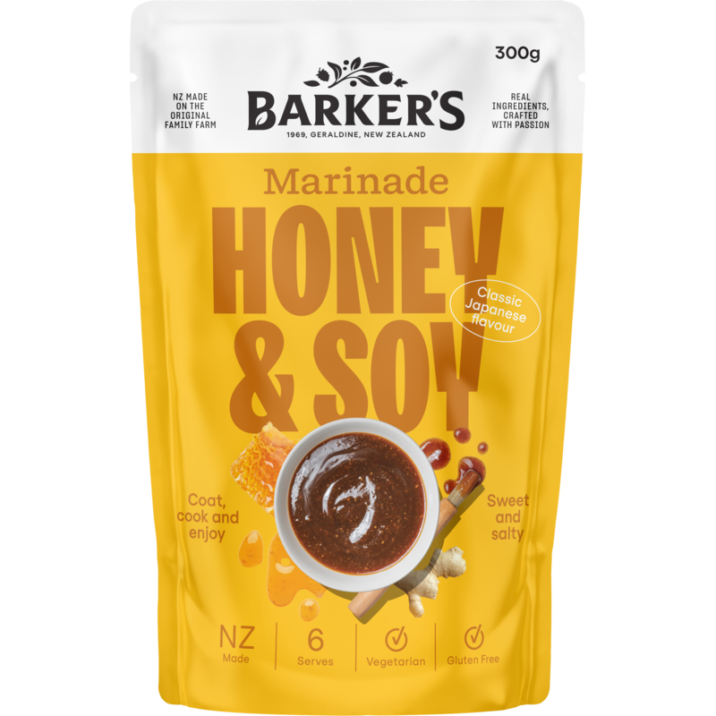 Barkers Honey & Soy Marinade 300g