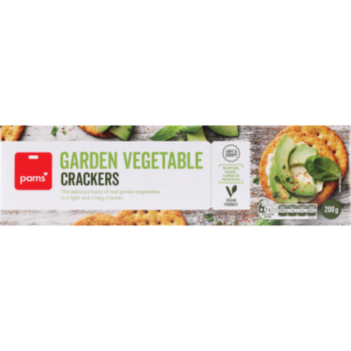 Pams Garden Vegetable Crackers 200g