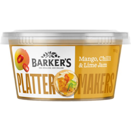 Barkers Platter Makers Mango Chilli & Lime Jam 190g