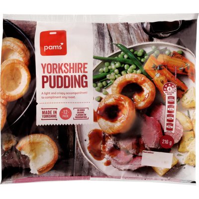 Pams Yorkshire Puddings 216g 12pk