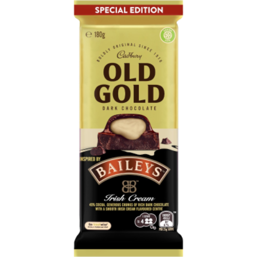 Cadbury Old Gold Baileys Chocolate Block 180g