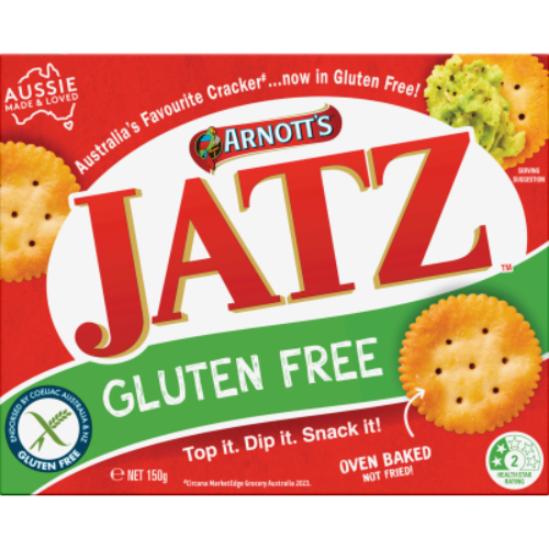 Arnotts Jatz Gluten Free Original Crackers 130g