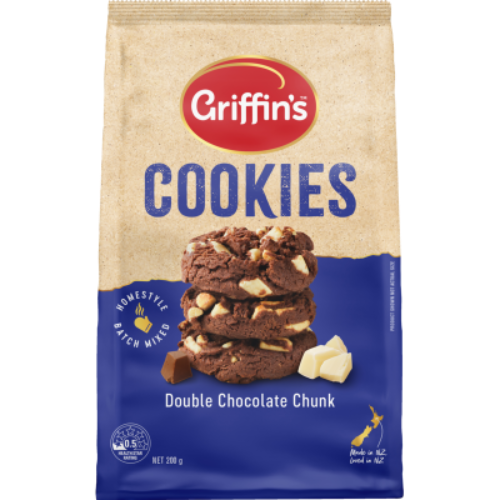 Griffins Double Chocolate Chunk Cookies 200g