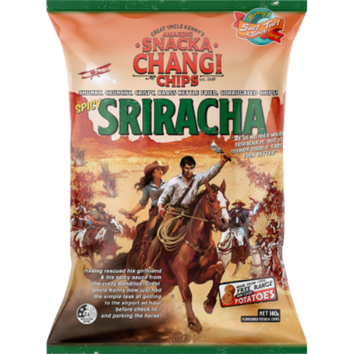 Snacka Changi Spicy Sriracha Potato Chips 140g