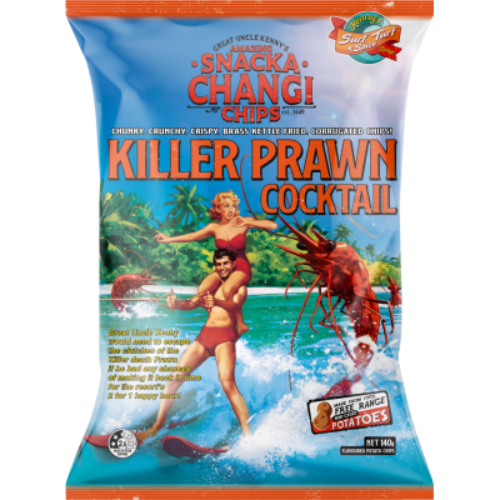 Snacka Changi Killer Prawn Cocktail Potato Chips 140g