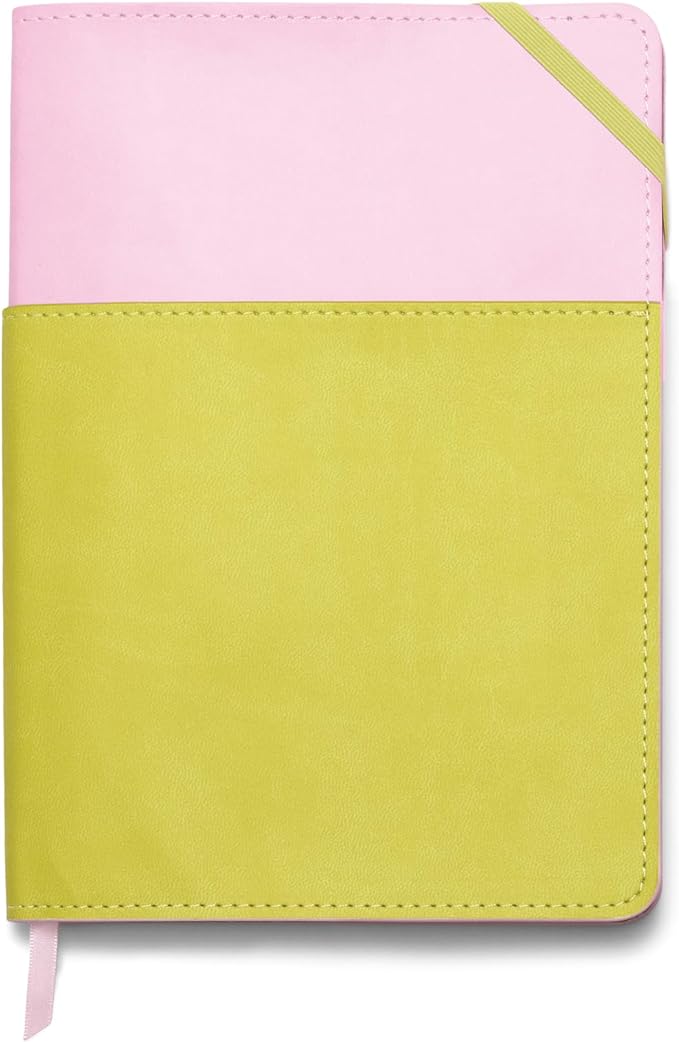 Vegan Leather Pocket Journal Lilac & Matcha