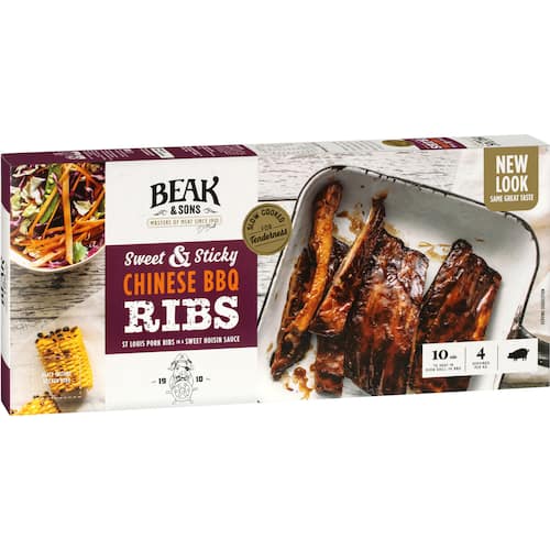 Beak & Sons Chinese BBQ Sauce Pork Ribs 1kg