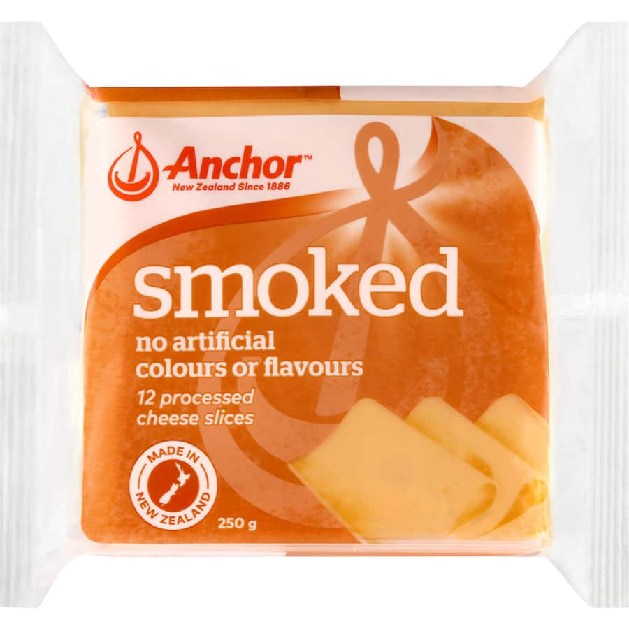 Anchor Smoked Cheese Slices 250g