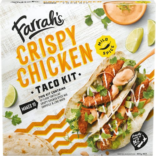 Farrah's Mexican Crispy Chicken Meal Kit 10pk 405g