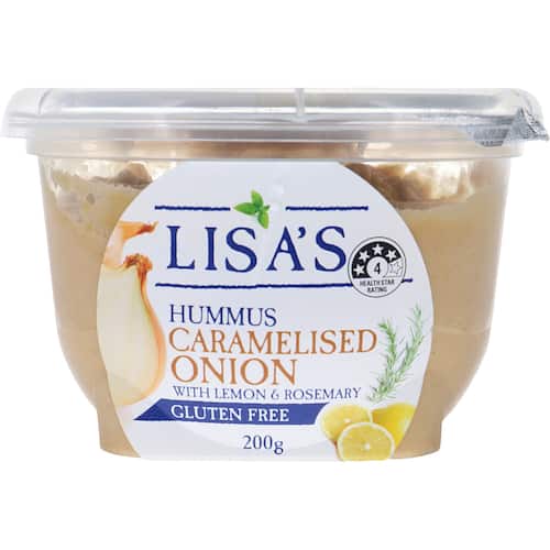 Lisa's  Hummus Caramelised Onion 200g