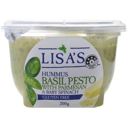 Lisa's  Hummus Basil Pesto 200g