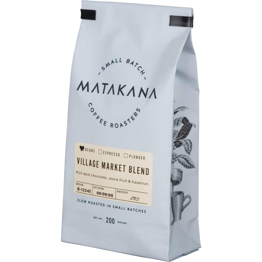 Matakana Village Market Blend Coffee Beans 200g