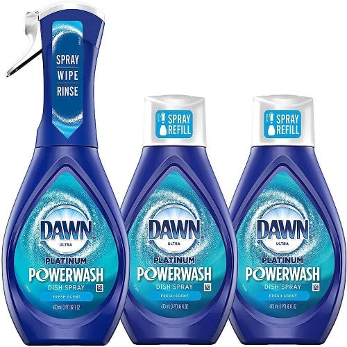 Dawn Ultra Platinum Powerwash 1 spray + 2 Refils