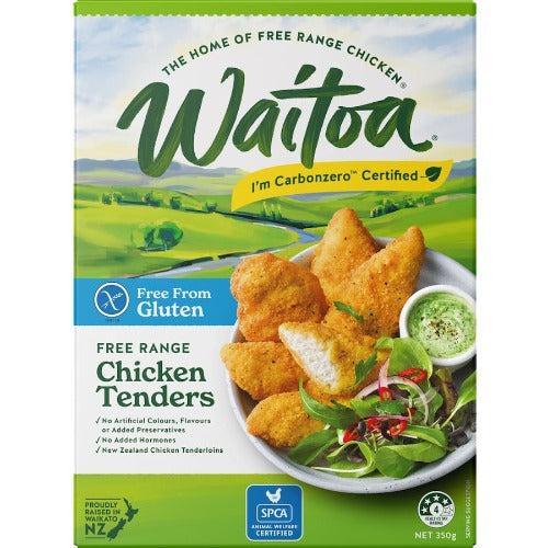 Waitoa Chicken Tenders Crumbed Gluten Free 350g