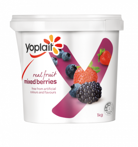 Yoplait Real Fruit Mixed Berries Yoghurt 1kg