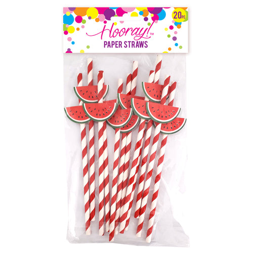 Party Straws Watermelon