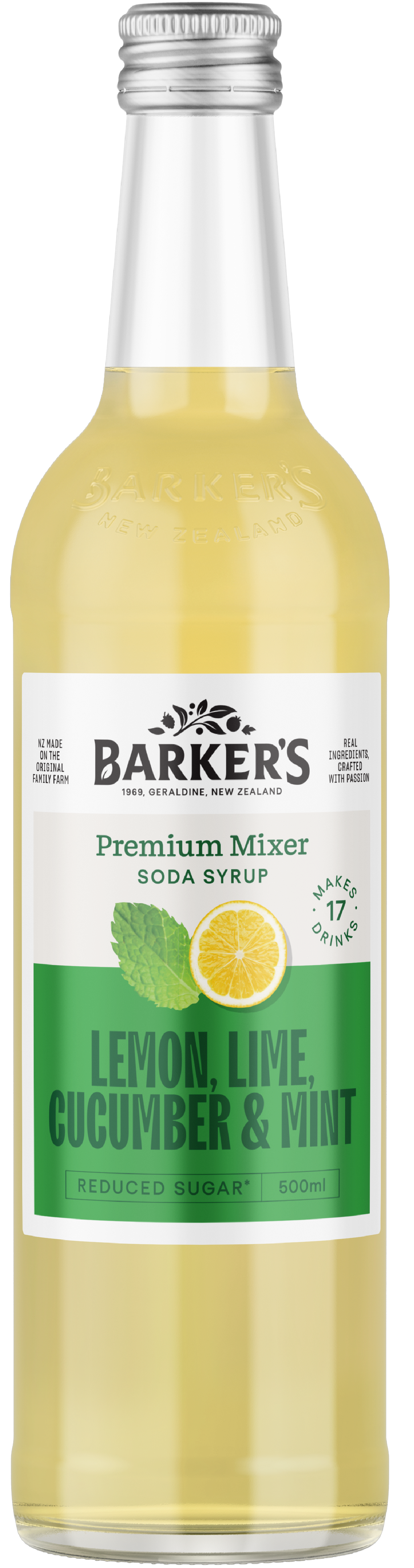Barkers Lemon Lime Cucumber Mint Premium Mixer 500ml