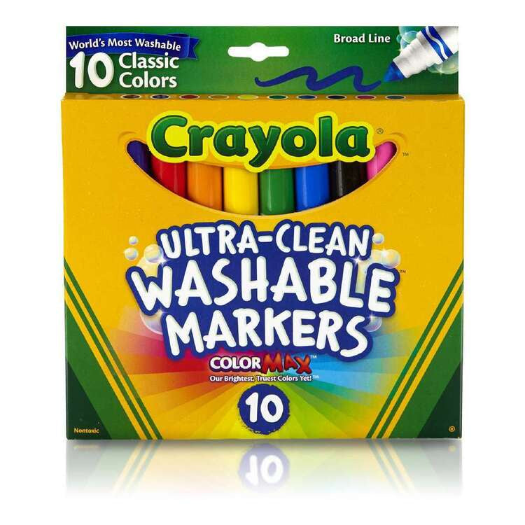 Crayola Ultra Clean Washable Markers 10Pk