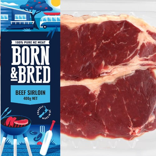 Born & Bred Beef Sirloin Steak 400g