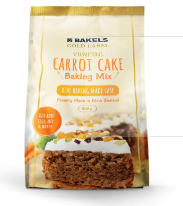 Bakels Carrot Cake Baking Mix 500g