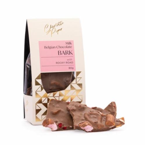 Charlotte Piper Milk Chocolate Rocky Road Bark