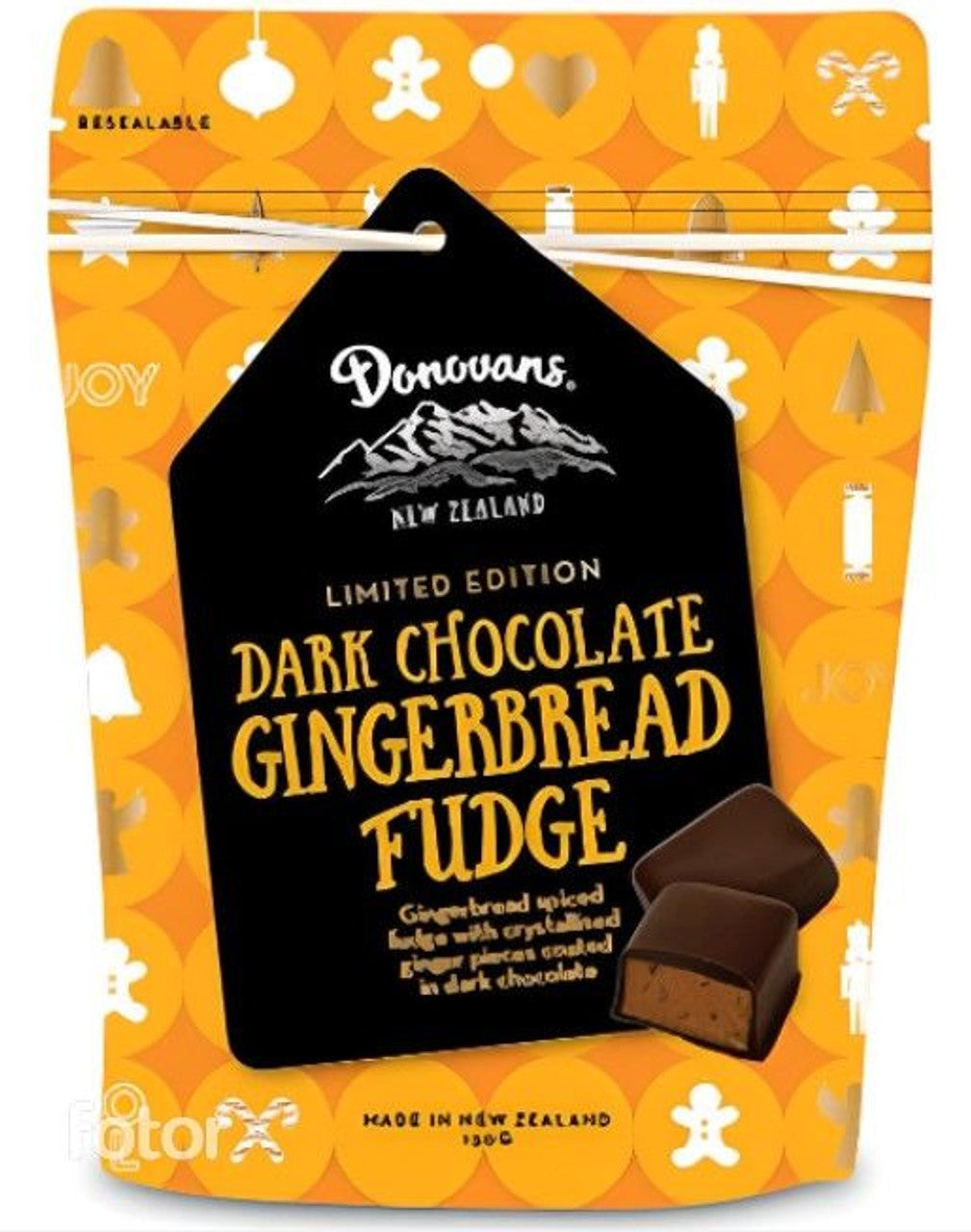 Donovans Limited Edition Gingerbread Fudge Dark Chocolate 100g
