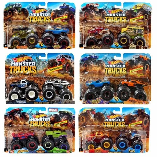 Hot Wheels Monster Trucks Demo Doubles asst.
