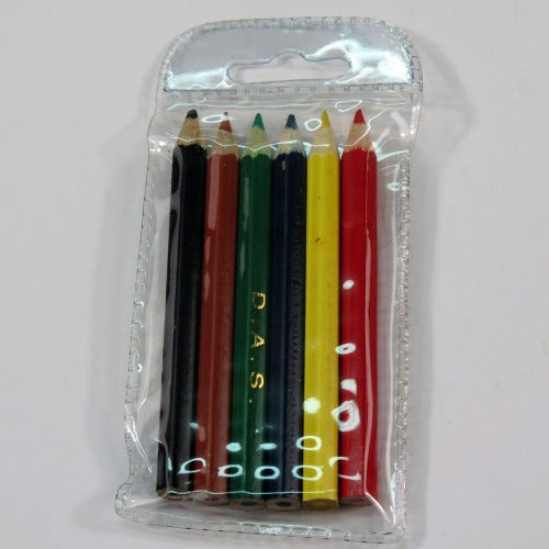 Colour Pencils 6pc 8.8cm