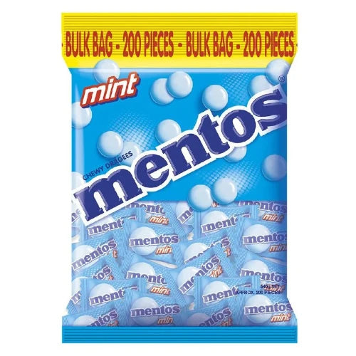 Mentos Individually Wrapped Mint 200pk 540g