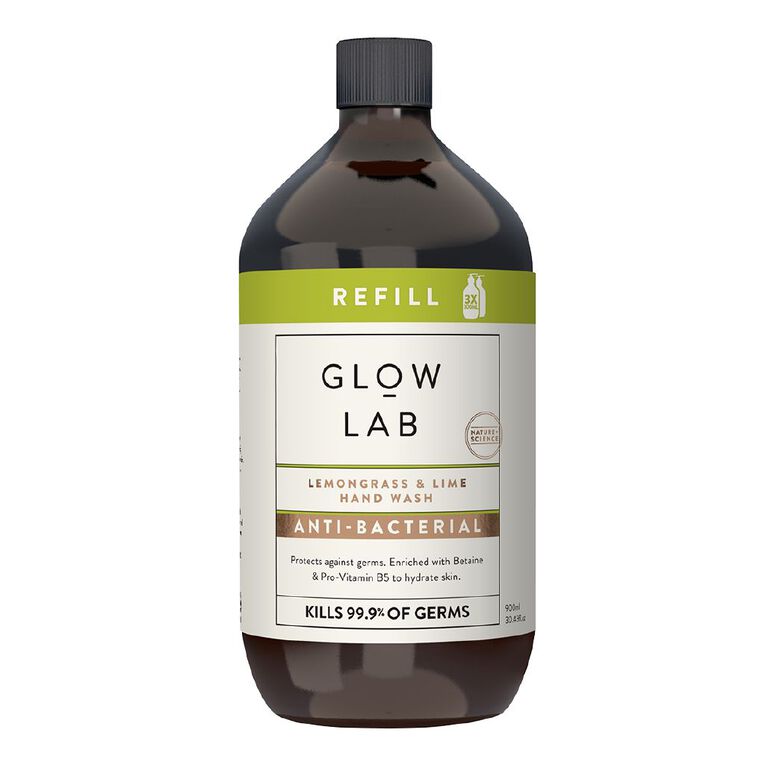 Glow Lab Lemongrass & Lime Hand Wash 900ml Refill