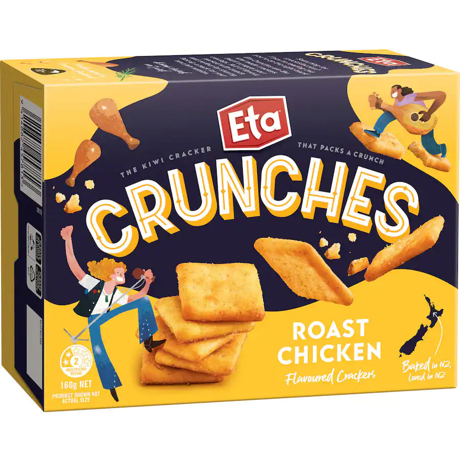 Eta Crunches Roast Chicken Crackers 160g