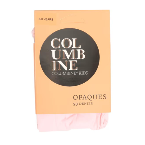 Columbine Girls Opaque Cream Tights 50 Denier 11-14y