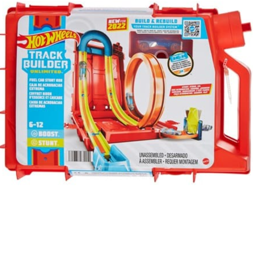 Hot Wheels trackbuilder fuel can stunt box