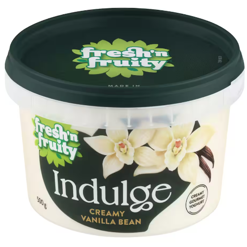 Fresh N Fruity Indulge Creamy Vanilla Bean Yoghurt 500g