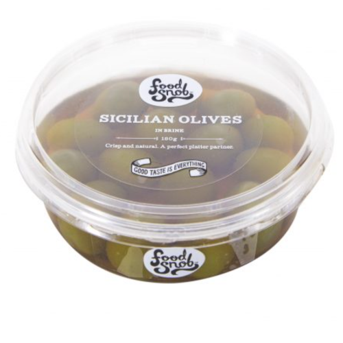 Food Snob Sicilian Green Olives 180g