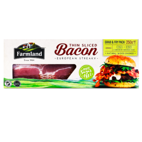 Farmlands streaky bacon 250g