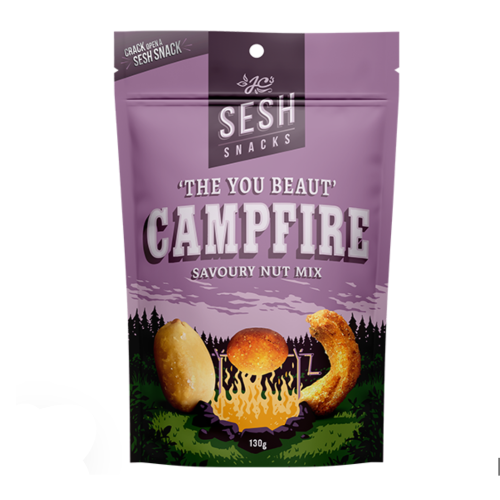 Jcs Sesh Snacks Campfire Savoury Nut Mix 130g
