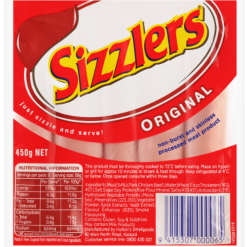 Sizzlers Original Sausages 450g