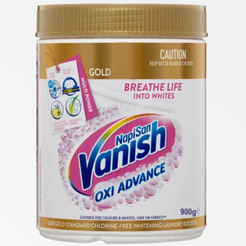 Vanish Napisan Gold Pro OxiAction Crystal White Fabric Stain Remover 900g