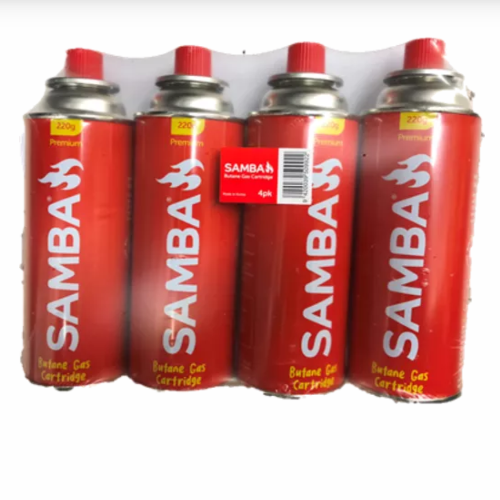 Samba Butane Gas Canister 220g 4pk