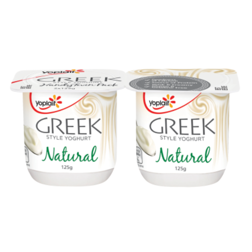 Greek style yogurt Natural 125g x2