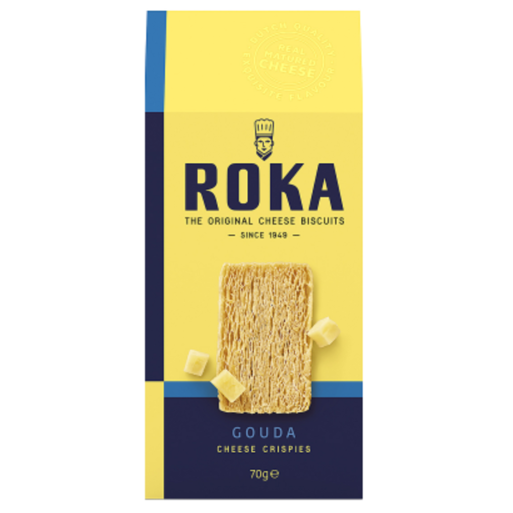 Roka Gouda Cheese Crispies Biscuits 70g