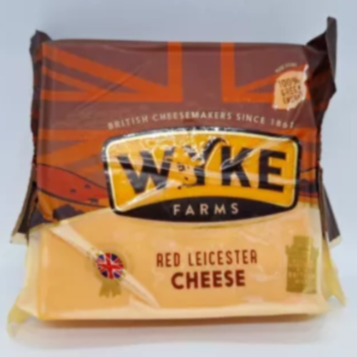 Wyke Farms Red Leicester Cheddar Cheese Block 200g