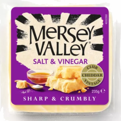 Mersey Valley Salt & Vinegar Cheddar Cheese 235g