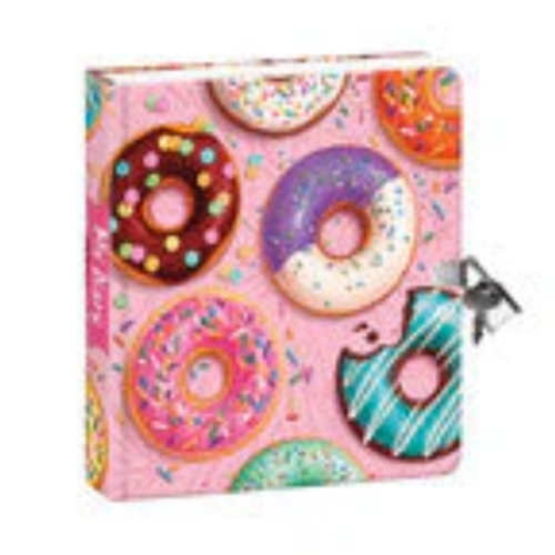 Peaceable Kingdom Lockable Diary - Donut