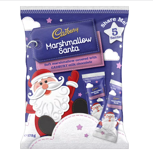 Cadbury Marshmallow Santa Chocolate 175g